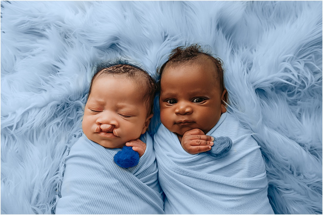 Pittsburgh twin newborn photographer